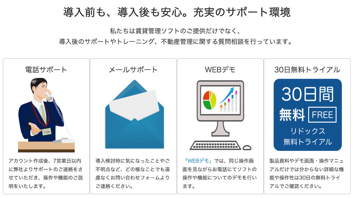 ReDocSのアフターサポートサービス