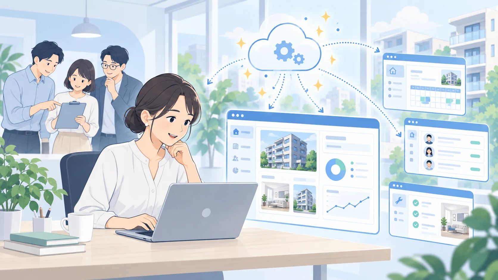 ReDocSの改善がクラウドから利用者のブラウザへ届くイメージ
