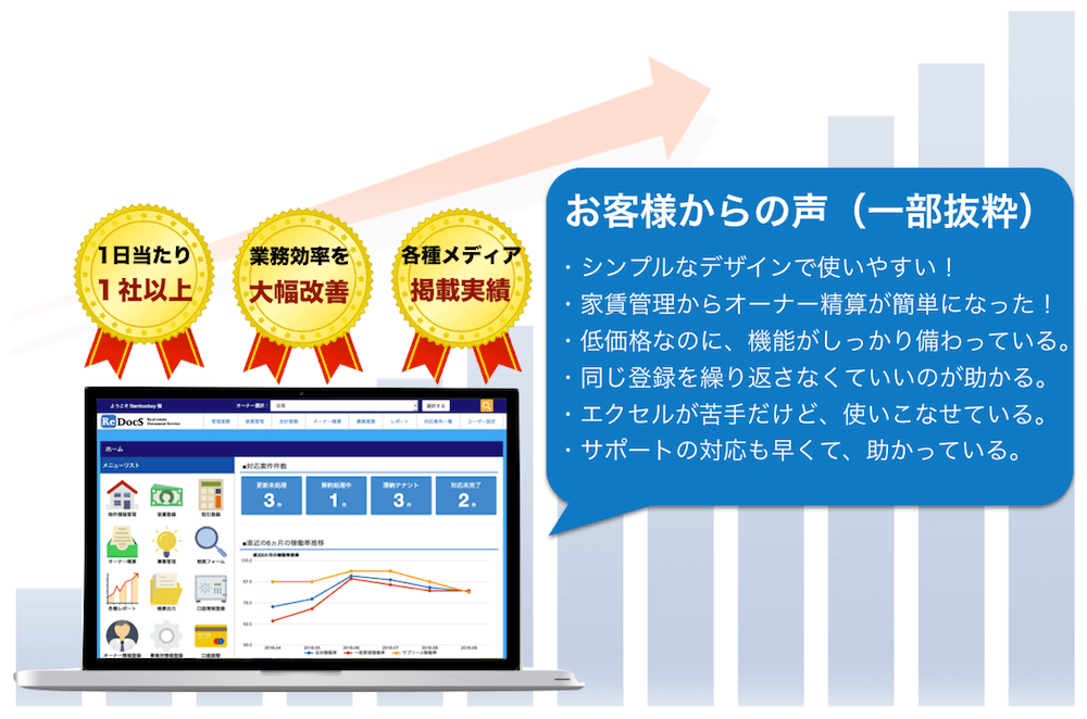 1日1社以上がエクセルからリドックスに乗り換えています。