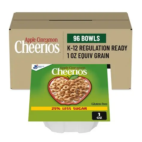 APPLE Cinnamon CHEERIOS 25 LESS SUGAR BOWLPAK