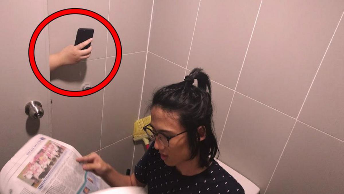 Malay girl shower in bathroom