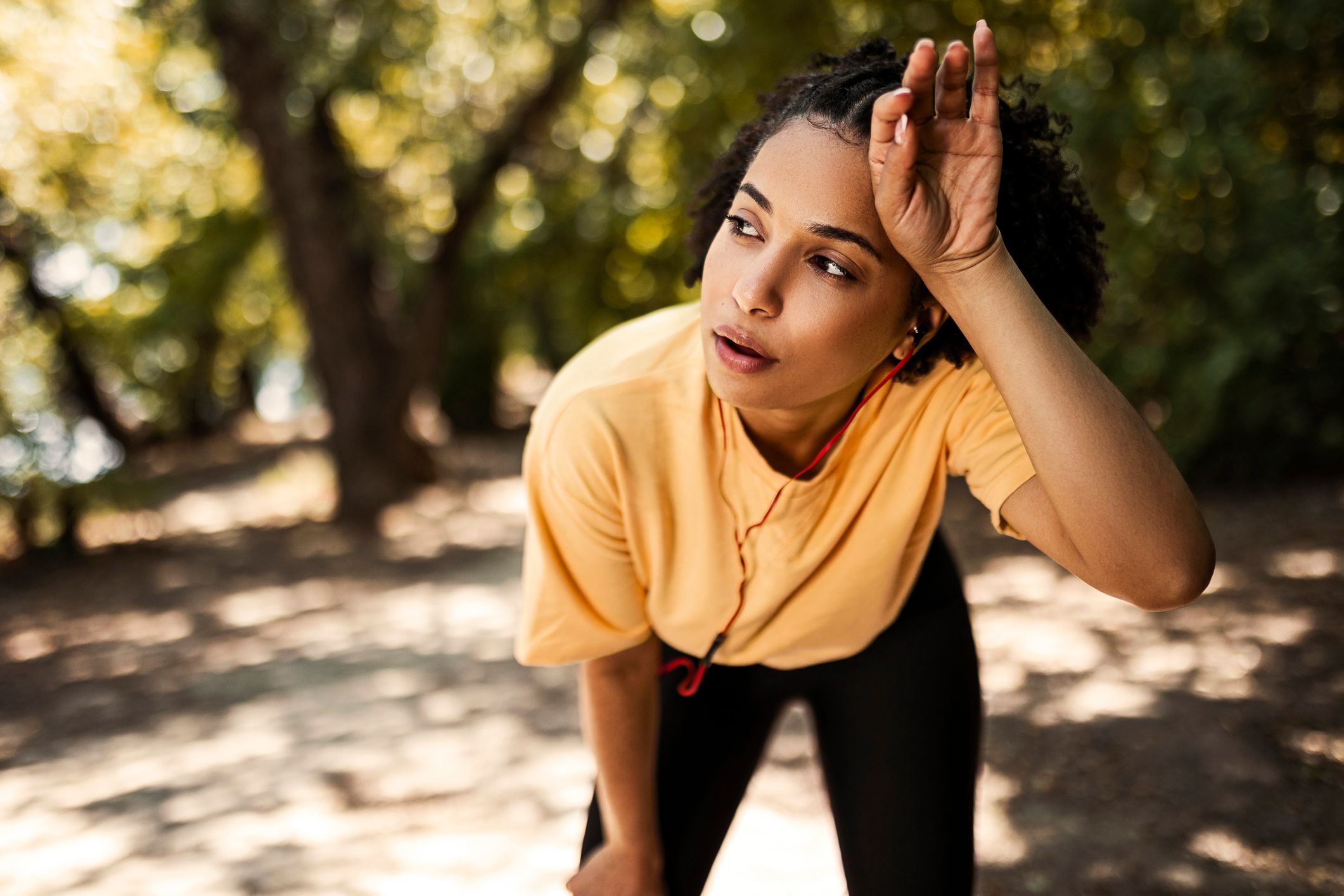 Exercising too hard