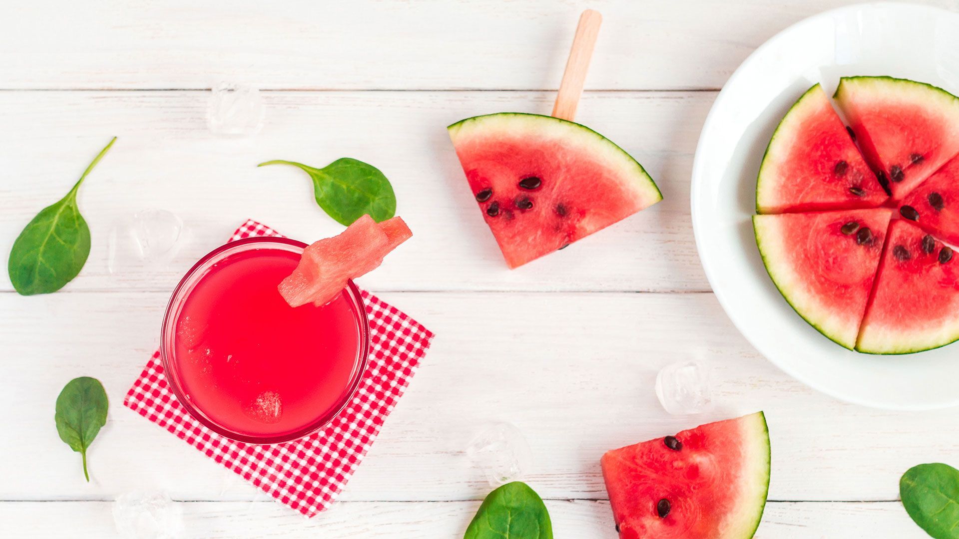 Frozen watermelon mocktail