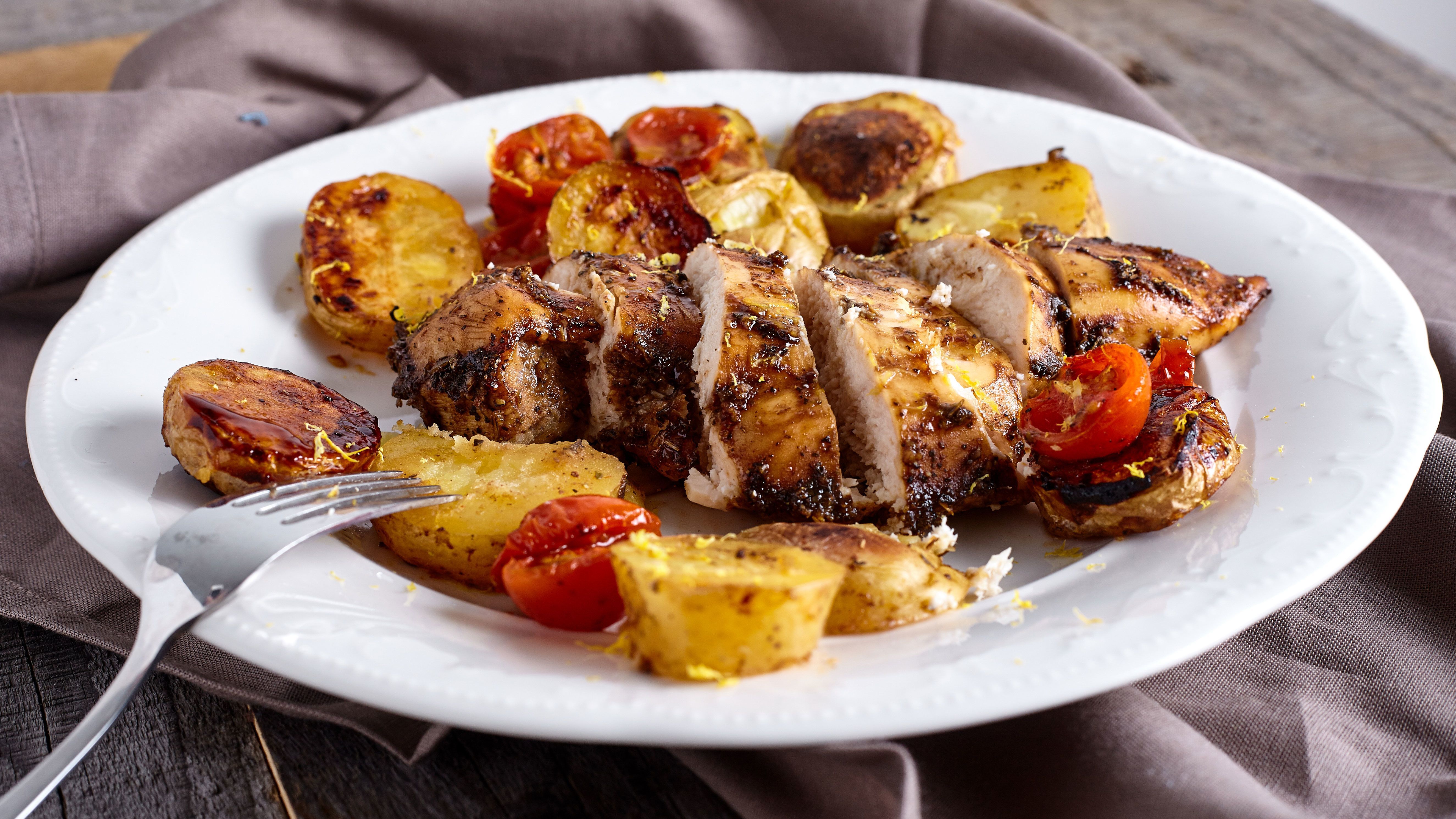 Balsamic chicken and veggies