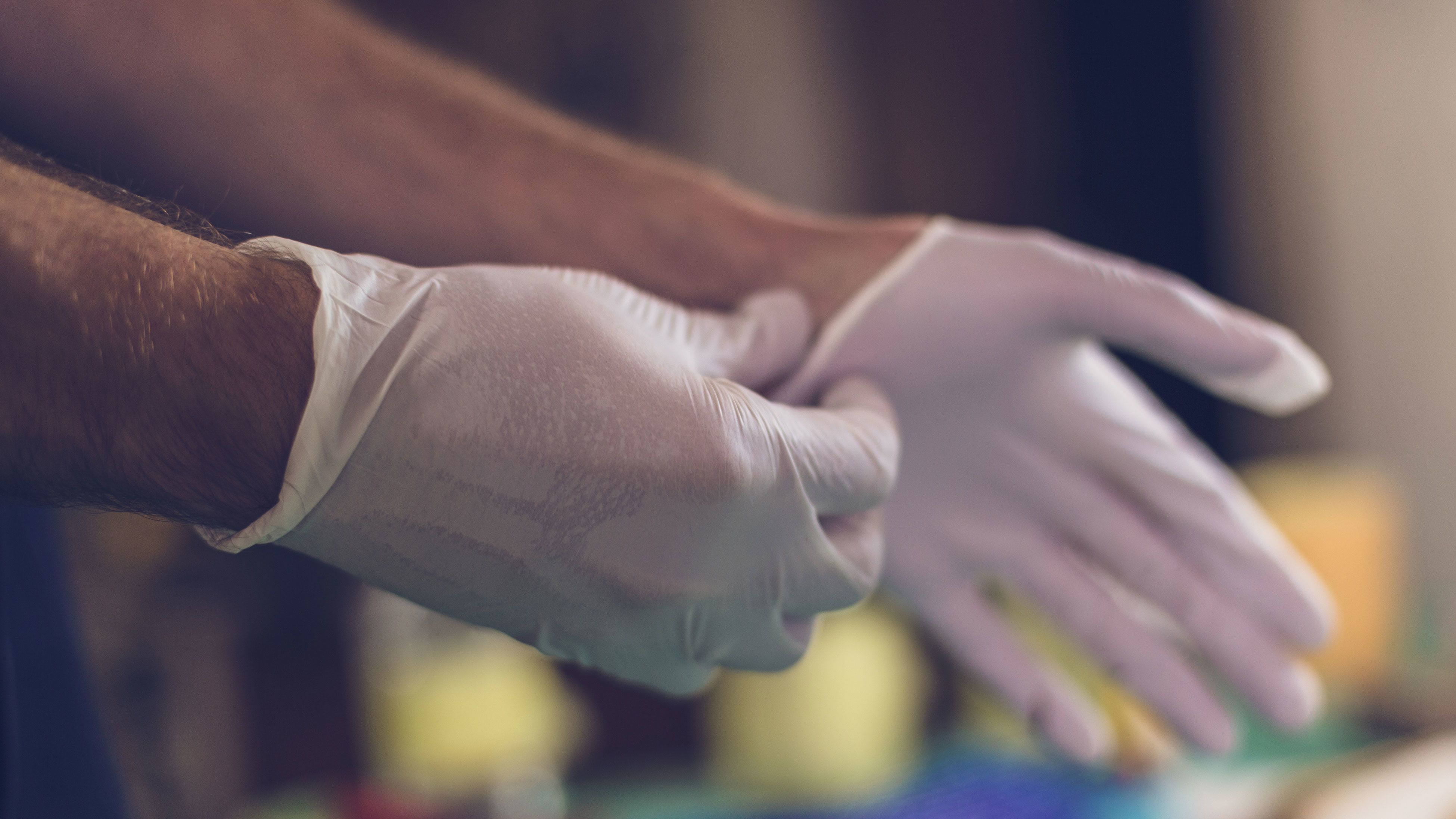Rubber gloves
