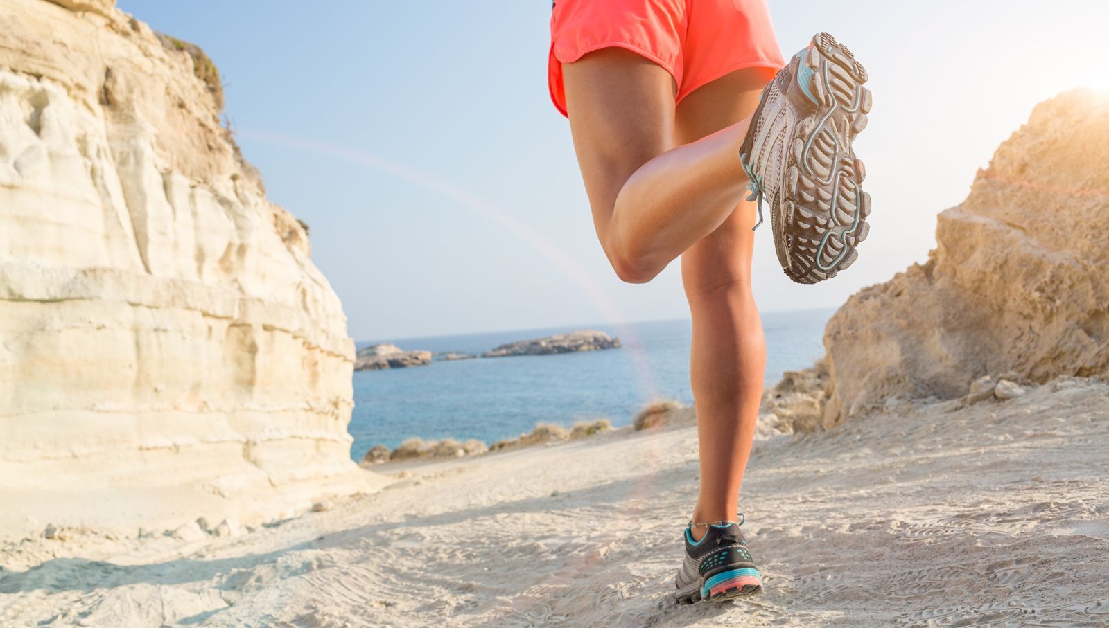 Trail and beach running