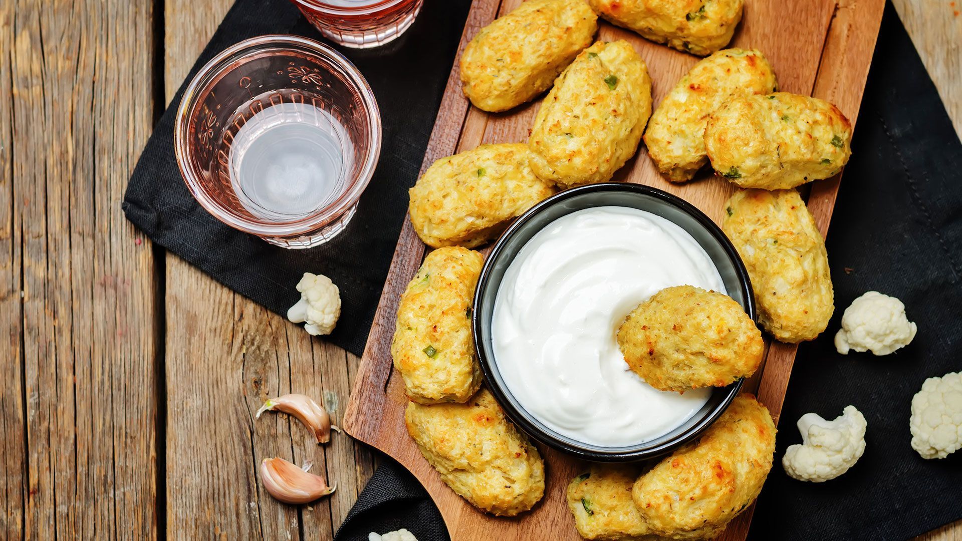 Cauliflower tots