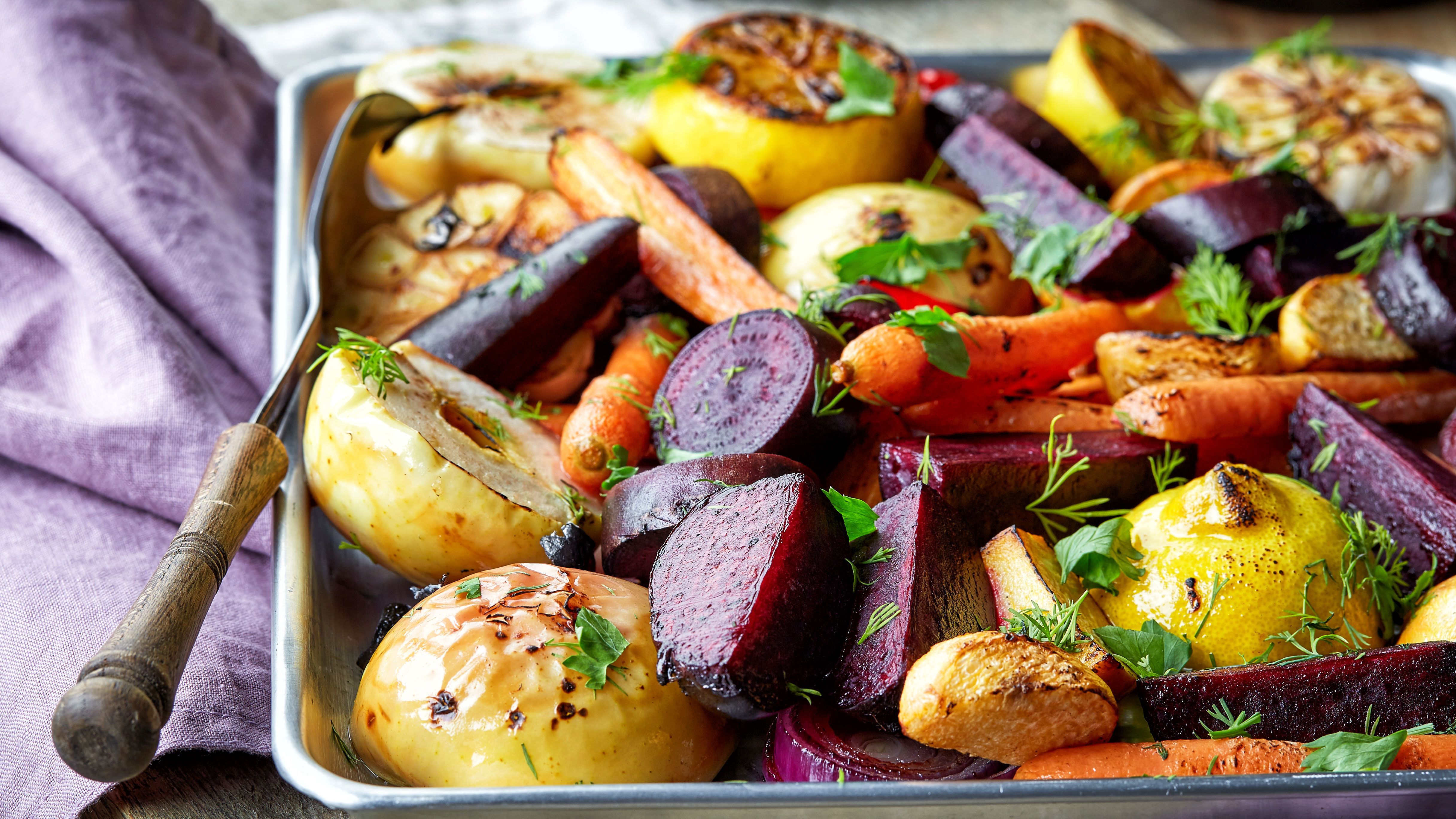 Roasted rainbow bowl