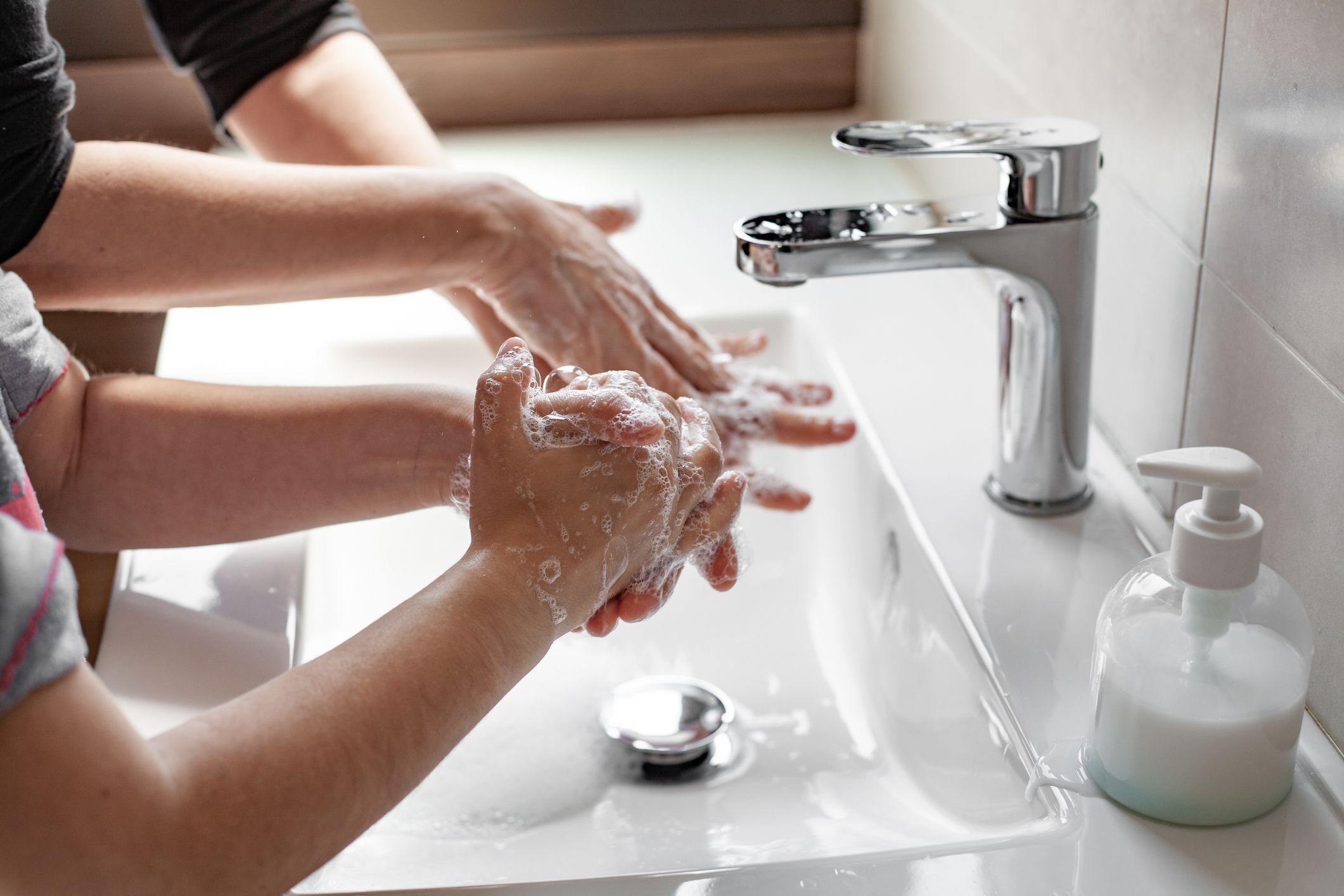 Reinforce hand washing