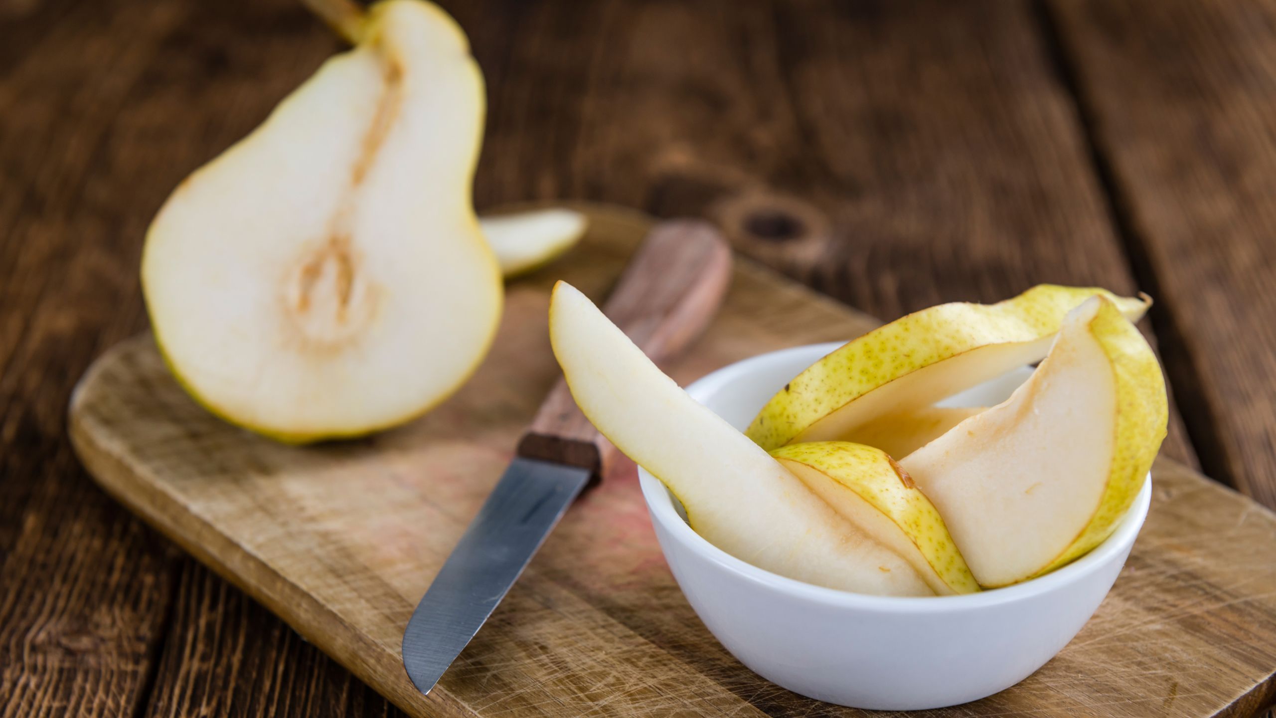 22. Pear slices