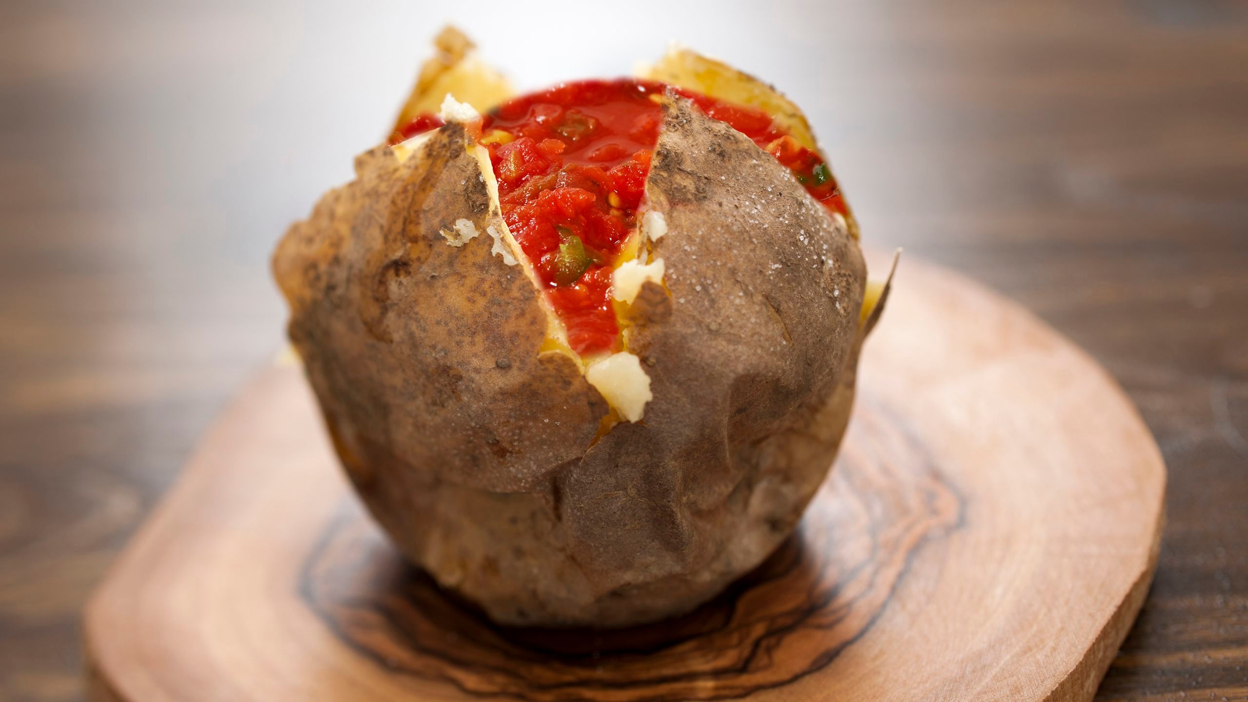 2. Baked potato with salsa