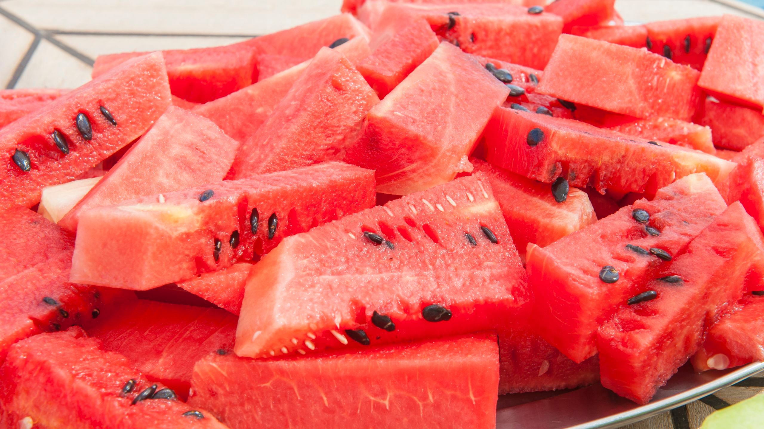 44. Watermelon chunks