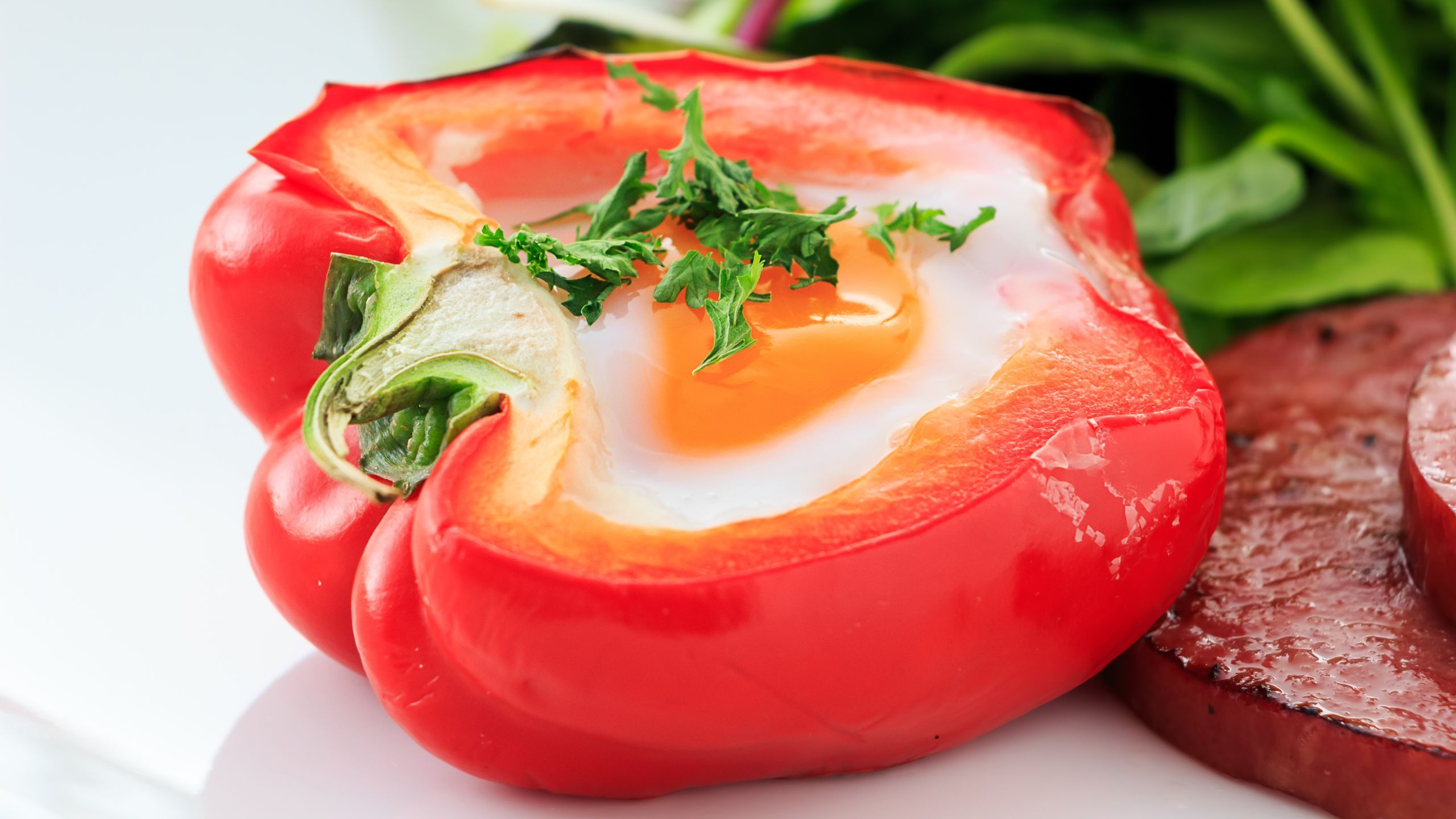 87. Egg-stuffed bell pepper