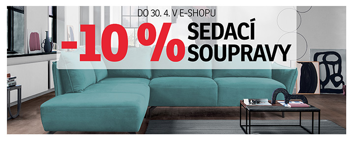 10 % na sedací soupravy