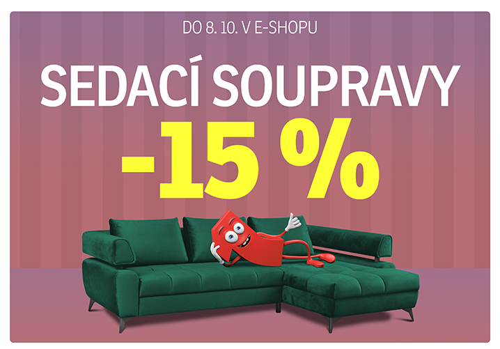 -15 % sedací soupravy