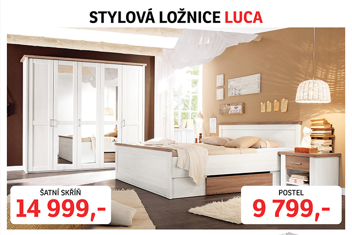 Stylová ložnice Luca