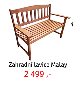 Zahradní lavice Malay