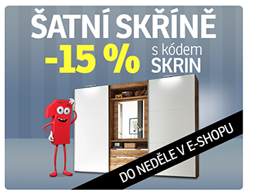 Šatní skříně -15 %