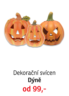 Dekorační svícen Dýně