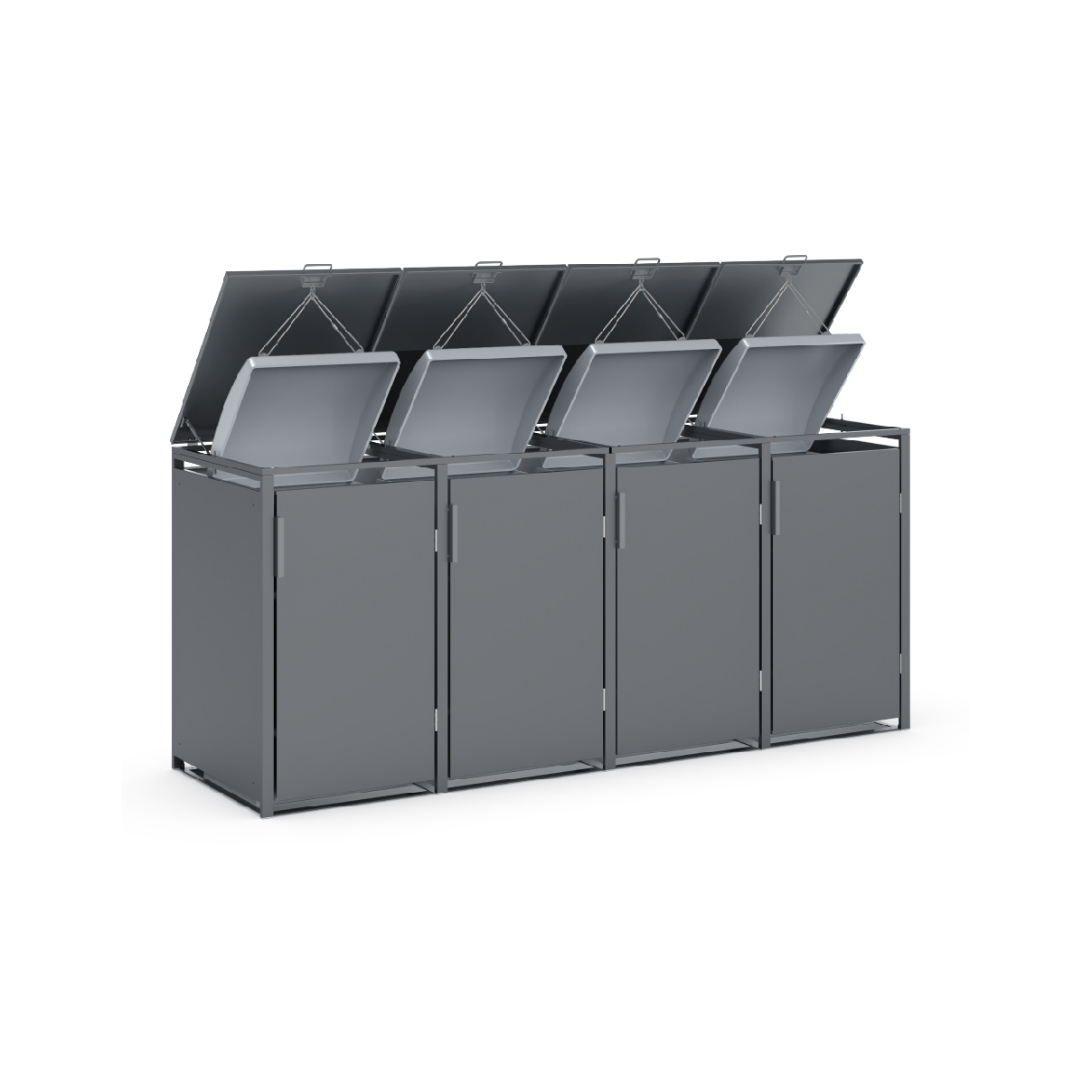 Garbage Bin Box Flip Lid Garbage Bin Box - JGBC214WK-4A thumbnail 4