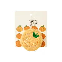 Orange Cat & Strawberry Dog Series Plush Compact Mirror with Star-Shaped Keychain