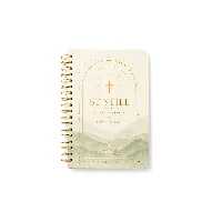 Still Waters Premium Linen-Textured Spiral Bible Journal, 6x9 in Special Paper Scripture Diary Still Waters