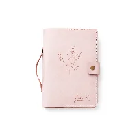 Premium Grace Dove Debossed PU Leather Bible Slip Cover with Spine Handle and Magnetic Snap