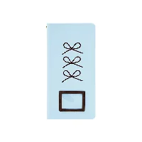 Slim Weeks Casebound Round-Back PU Leather Planner with Debossed Bows & Spine Metal Eyelet 
