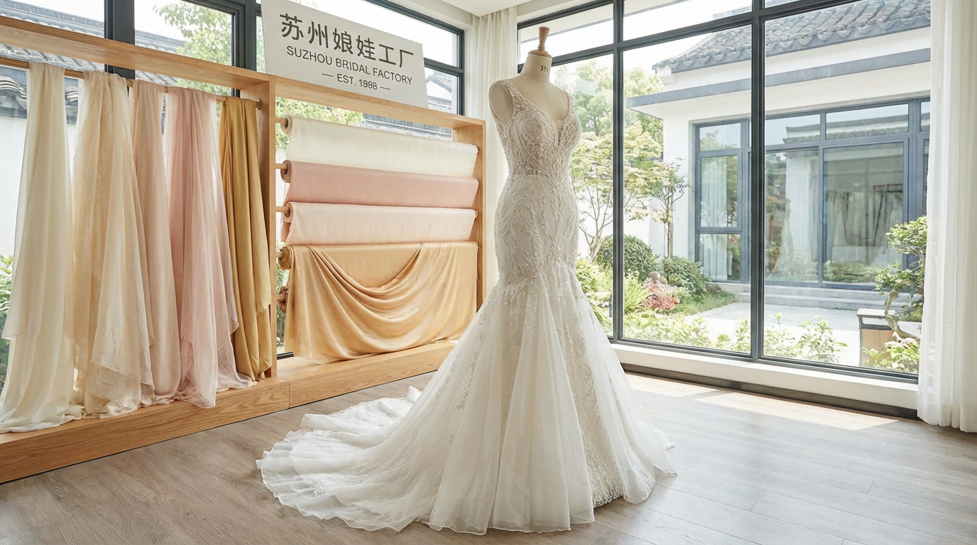 I 10 migliori produttori cinesi di abiti da sposa a tromba per marchi privati (Guida all'acquisto 2026)