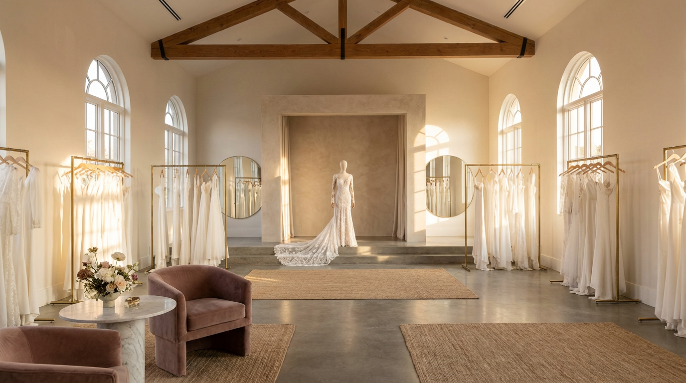 How to Merchandise a Bridal Floor That Converts (Even on Slow Foot Traffic)