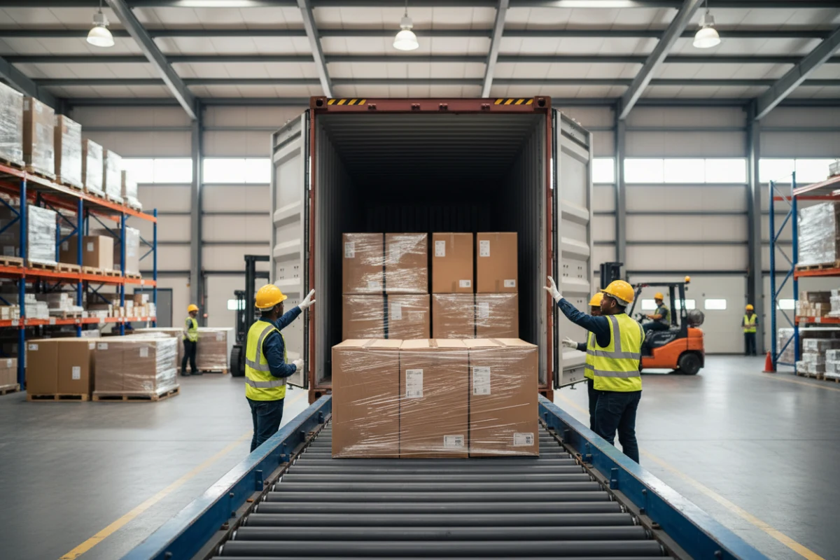 Container load optimization for importing dining chairs from China.