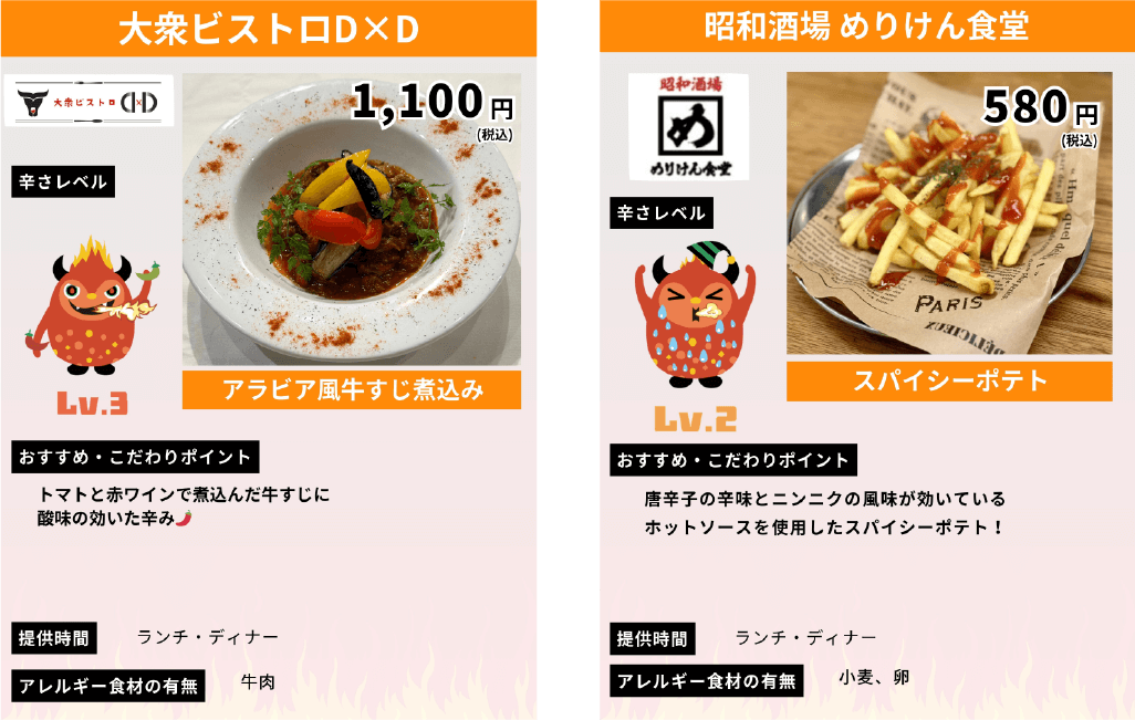 激辛メニュー