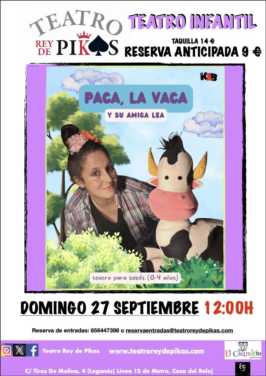 PACA, LA VACA Teatro sensorial para bebés