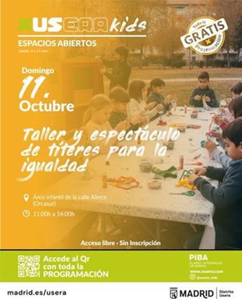 Taller y espectáculo de títeres