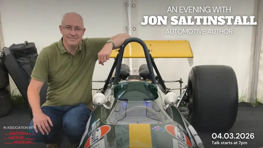 An Evening with Jon Saltinstall, in association with The National Motor Museum