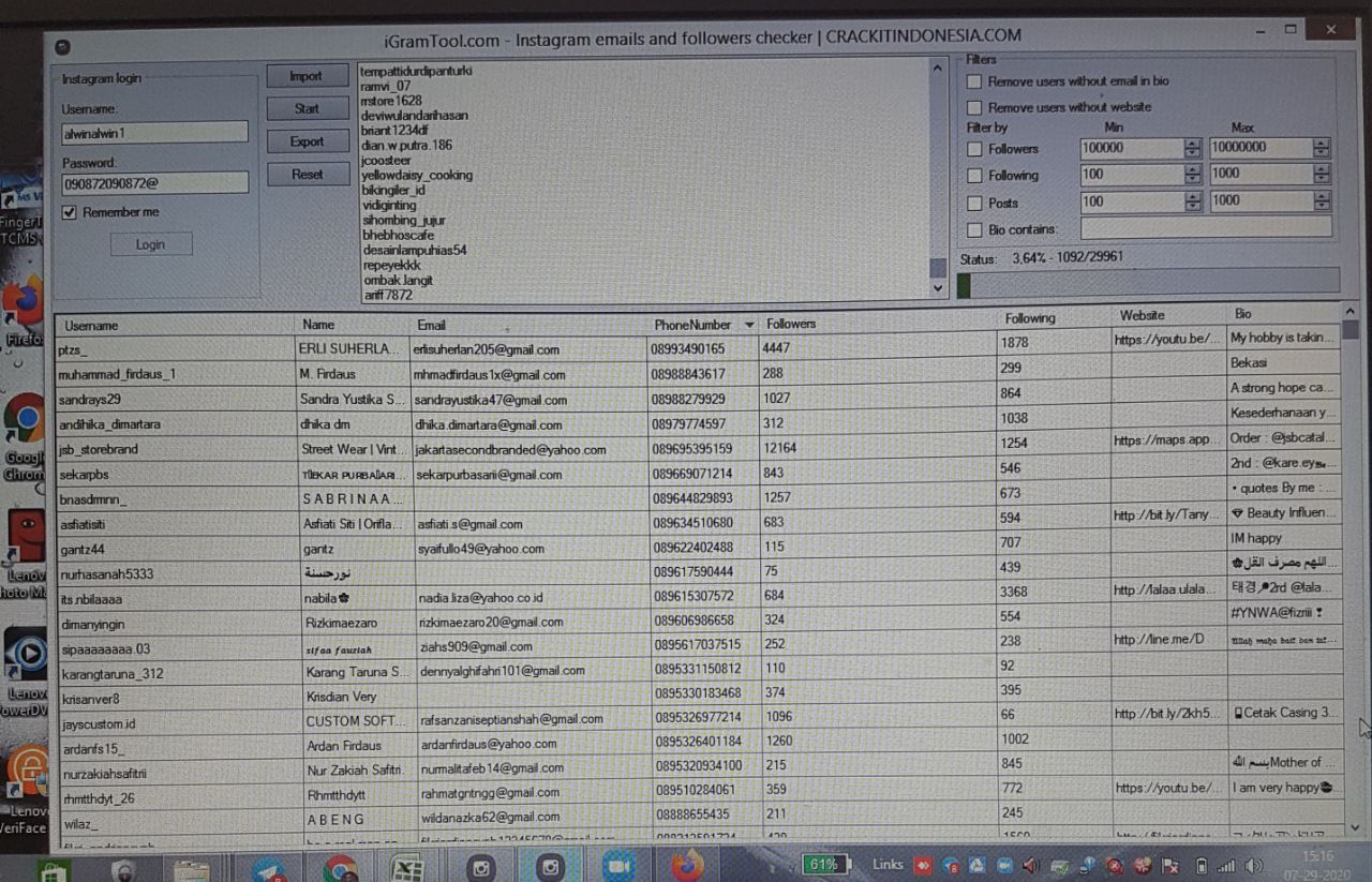 produk 3 emiten Test Lagi