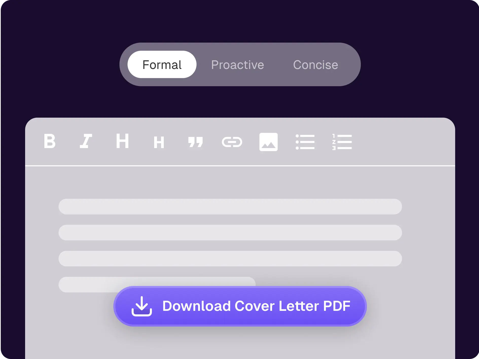 AI Cover Letter Builder