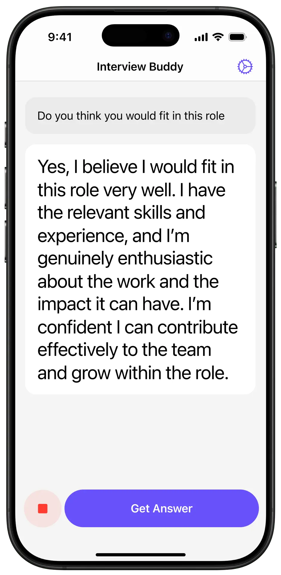 Interview Buddy App