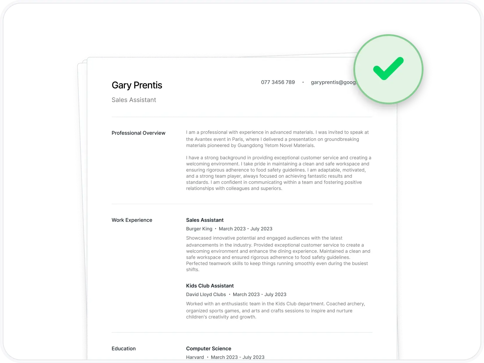 AI Resume Builder Get Your First CV Draft In Seconds AIApply