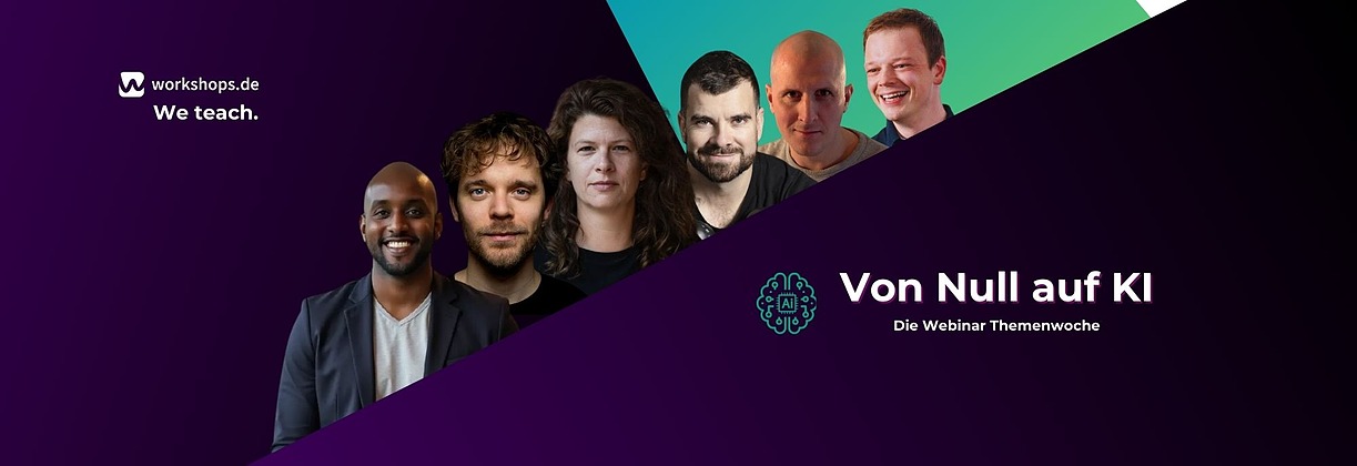 Vorschaubild zum Artikel: Von Null auf KI: Die Webinar-Themenwoche von Workshops.DE