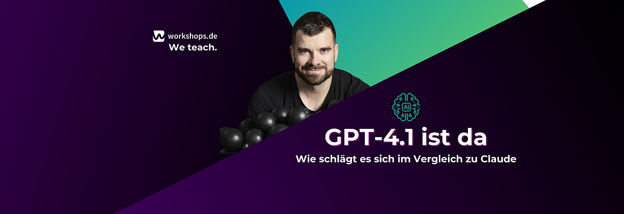 Vorschaubild zum Artikel: GPT-4.1 ist da – Wie schlägt es sich im Vergleich zu Claude 