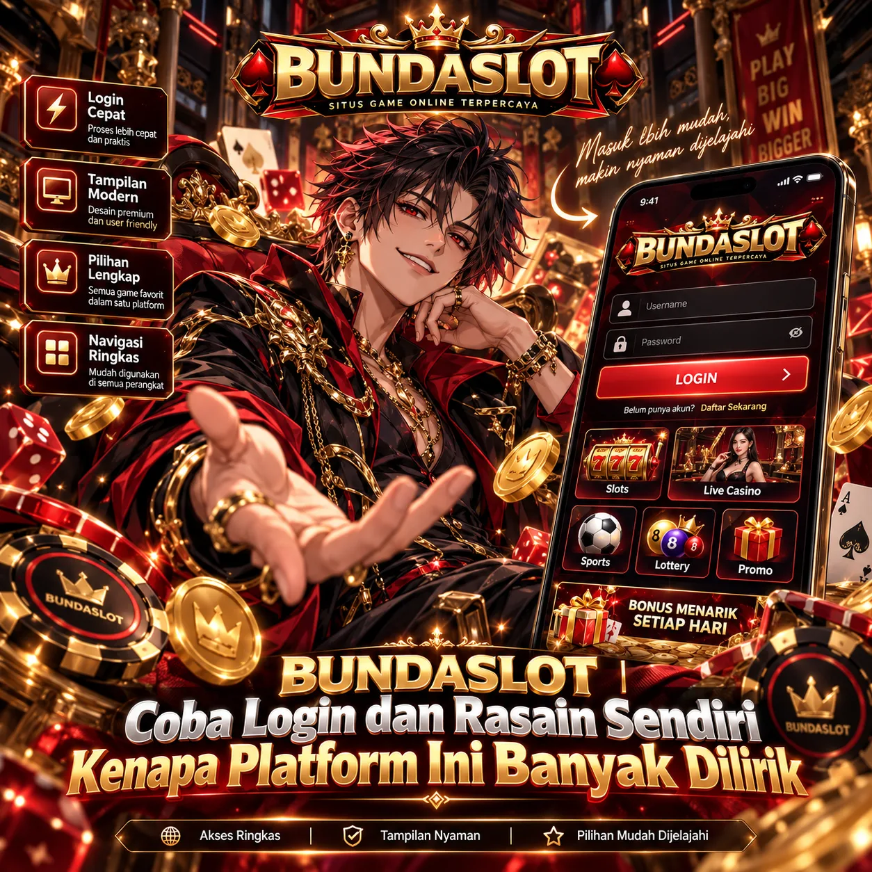 BUNDASLOT | Coba Login dan Rasain Sendiri Kenapa Platform Ini Banyak Dilirik