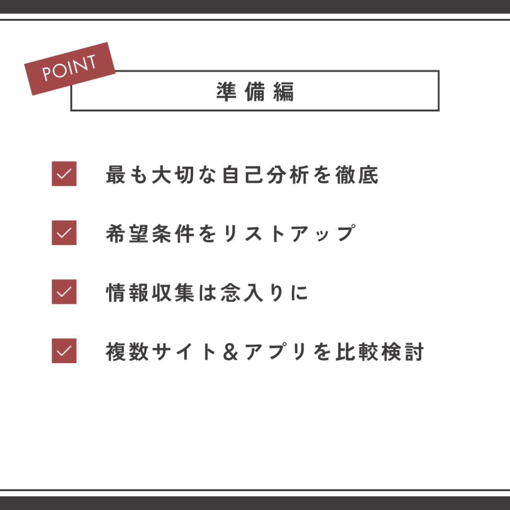 成功率UPの活用術【準備編】