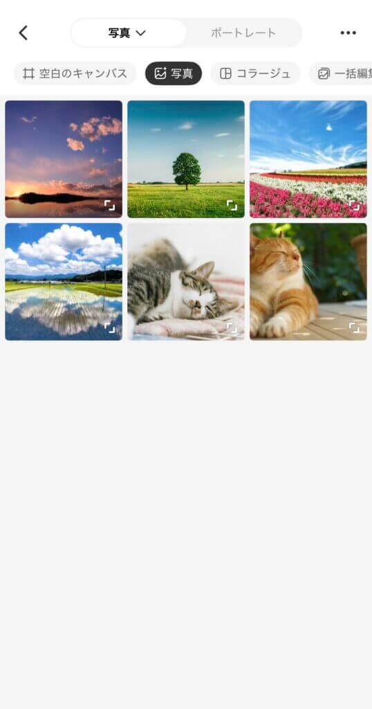 まずは写真をアップロードしよう