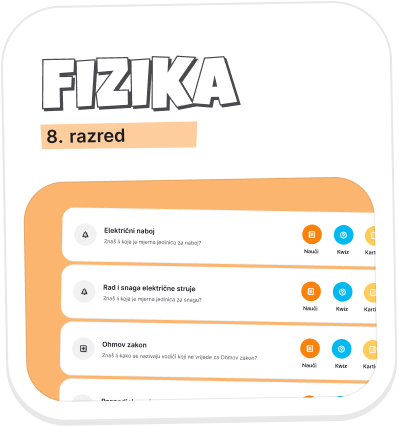 Fizika 8. ponavljanje gradiva