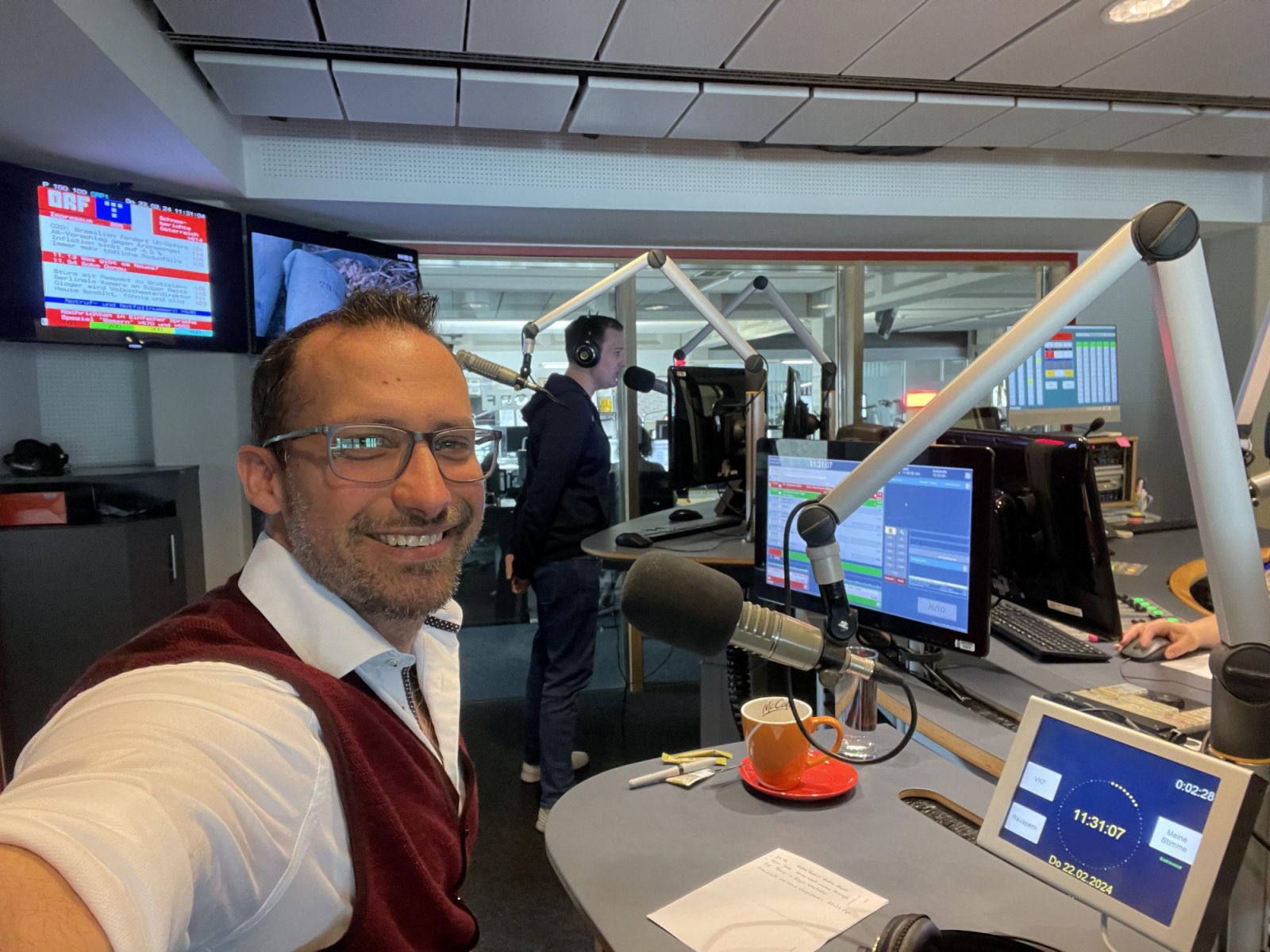 Didi bei Mahlzeit Burgenland im ORF Studio in Eisenstadt