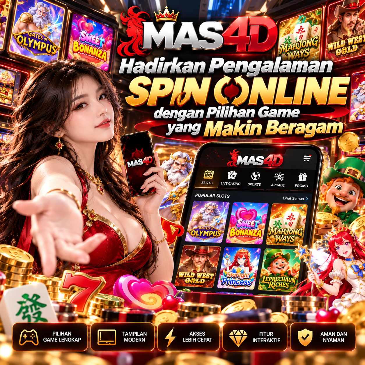 MAS4D | Hadirkan Pengalaman Spin Online dengan Pilihan Game yang Makin Beragam