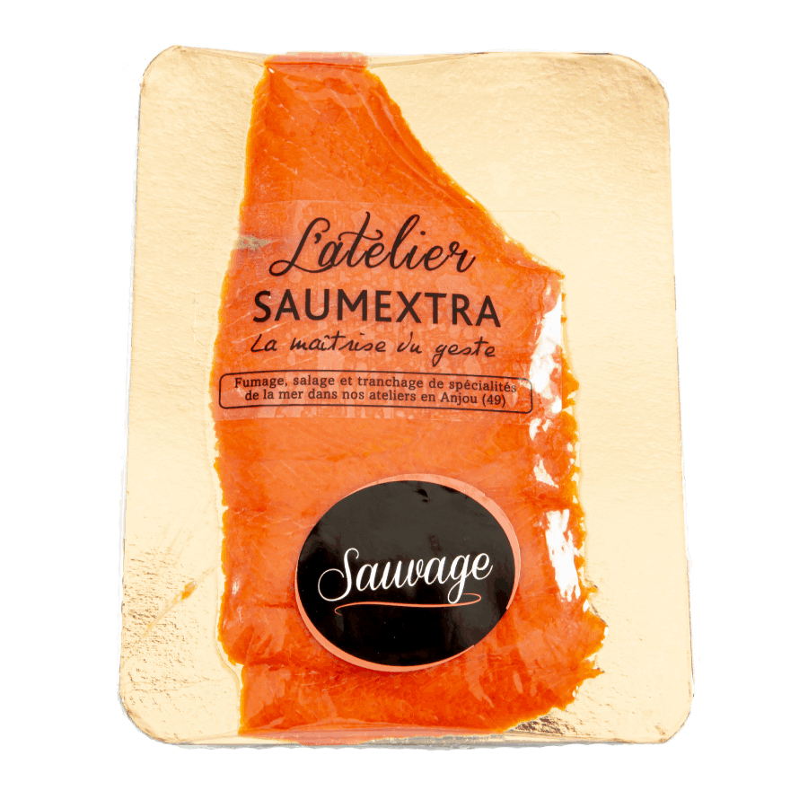 Saumon sauvage rouge du Pacifique fumé 140g - Saumextra