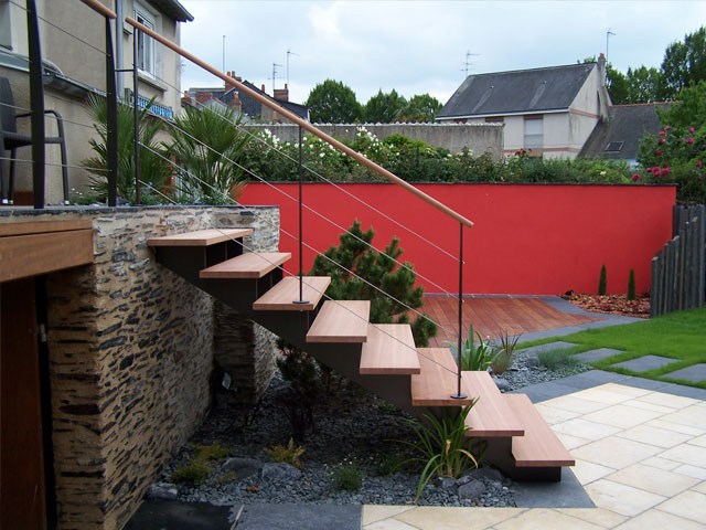 escalier sur mesure bois metal