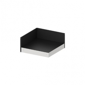 Plateau d'angle inox/noir